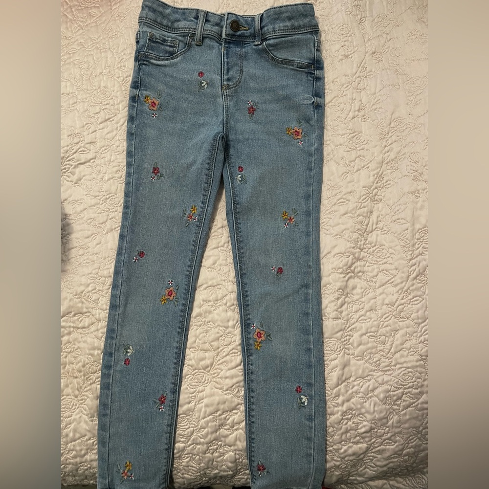 Tween Girls Floral legging Jeans